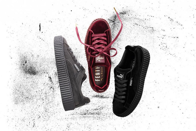 Rihanna x PUMA Fenty Creepers sẽ được phát hành với ba phối màu với chất liệu nhung cao cấp